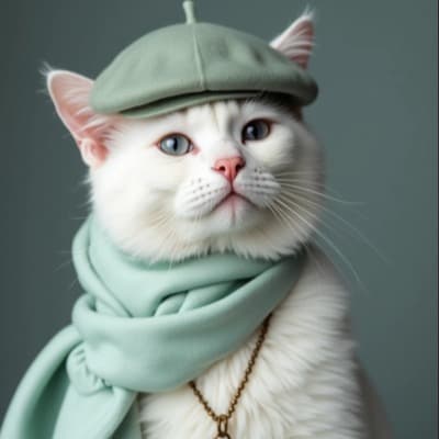 Emerald Muse pet portrait style