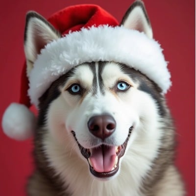 AI generated 3D cartoon pet portrait - Merry Christmas Style by PixPaw AI