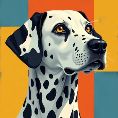 AI generated 3D cartoon pet portrait - Retro Pop Art Style by PixPaw AI