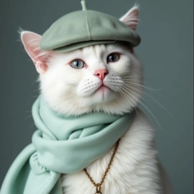 AI generated 3D cartoon pet portrait - Emerald Muse Style by PixPaw AI