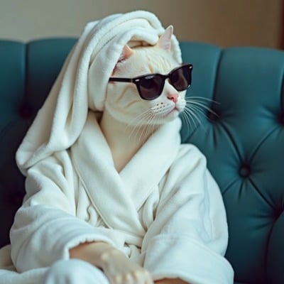 AI generated 3D cartoon pet portrait - Magazine Chic Style by PixPaw AI