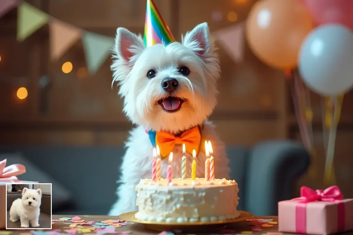 Birthday Celebration - warm festive party with decorations